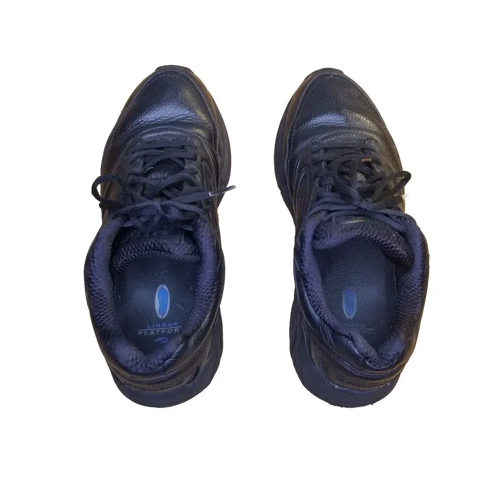 Brooks Addiction Walker Women's Size 10 Black Leather Shoes Sneakers 1200321B001 - Picture 2 of 6